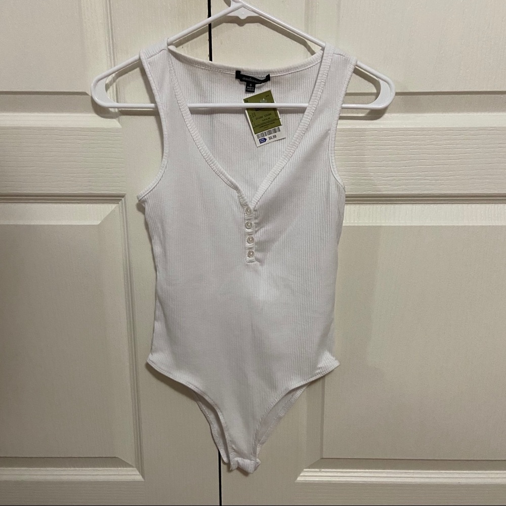 White Bodysuit Tank